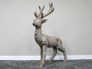 Large Rustic Resin Stag Deer Garden Ornament