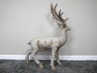 Large Rustic Resin Stag Deer Garden Ornament