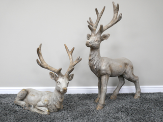 Pair of Rustic Stags