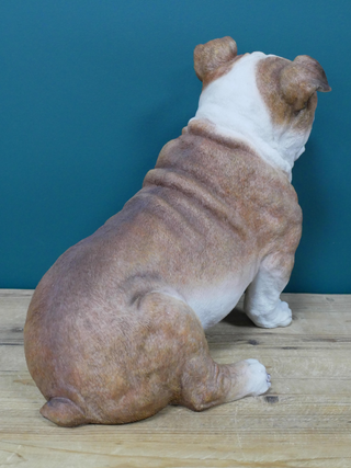 Large Sitting British Bulldog Dog Ornament