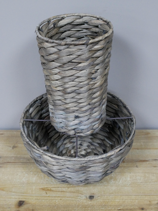 Large Rattan Mushroom Ornament