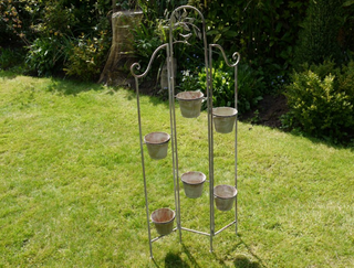 Tall 6 Pot Planter Stand