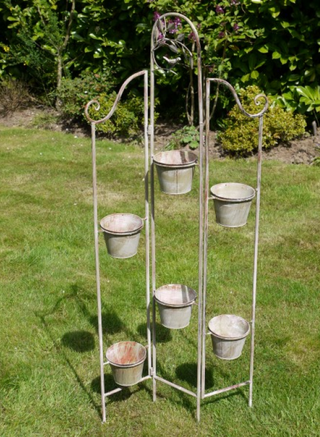 Tall 6 Pot Planter Stand