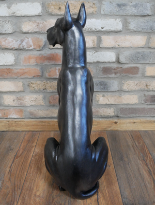 Bronzed Resin Great Dane Garden Ornament