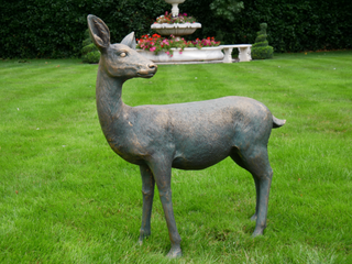 Large Resin Deer Doe Garden Ornament
