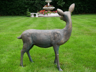 Large Resin Deer Doe Garden Ornament