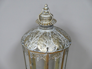 Gold Moroccan Lantern Candle Holder