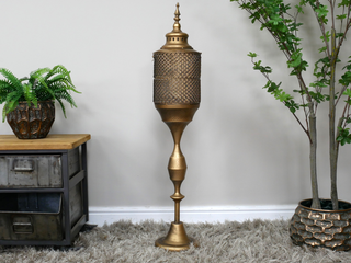 Gold Moroccan Floor Lantern