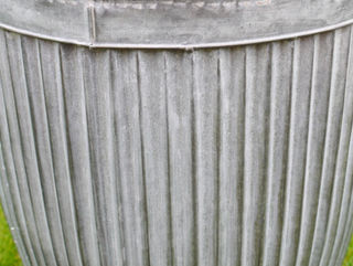Set of 3 Large Galvanised Metal Tub Planters