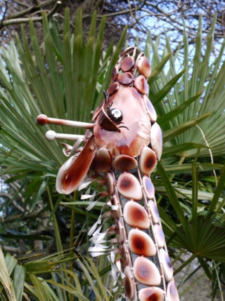 Large Standing Metal Giraffe Garden Ornament