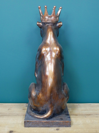 Lioness with Crown Garden Ornament