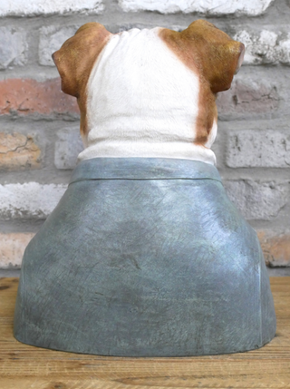 Large British Bulldog Bust Ornament