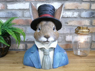 Alice in Wonderland Rabbit Bust Ornament Statue