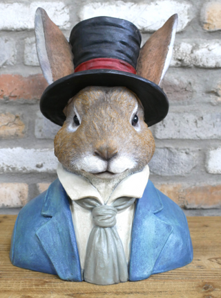 Alice in Wonderland Rabbit Bust Ornament Statue