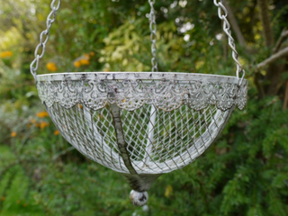 Shabby Chic Rustic Hanging Basket