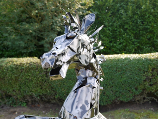 Large Metal Horse Stallion Garden Ornament