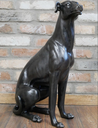 Large Resin Whippet Garden Ornament