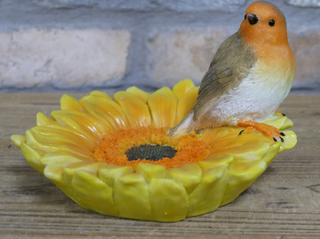 Edwin the Red Robin Bird Feeder