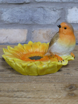 Edwin the Red Robin Bird Feeder
