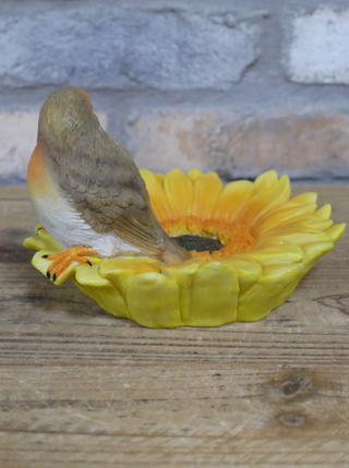 Edwin the Red Robin Bird Feeder