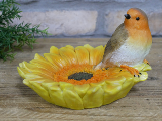 Edwin the Red Robin Bird Feeder