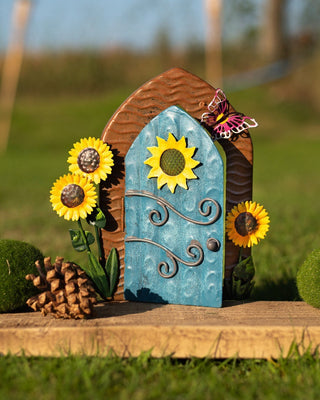 Miniature Sunflower Fairy Pixie Door