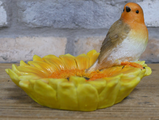 Edwin the Red Robin Bird Feeder