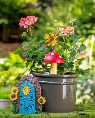 Miniature Sunflower Fairy Pixie Door