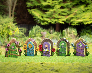 Miniature Sunflower Fairy Pixie Door