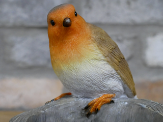 Oakley the Red Robin Bird Feeder