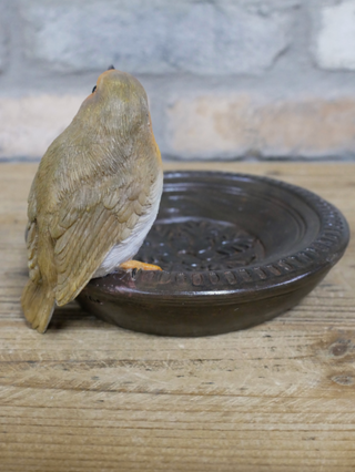 Bertie the Red Robin Bird Feeder