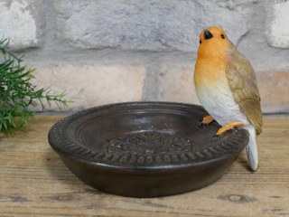 Bertie the Red Robin Bird Feeder