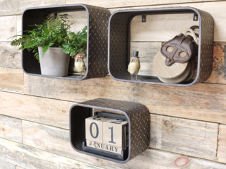 Set of 3 Urban Metal Shelves