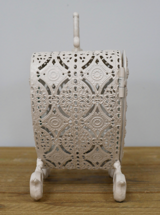 Cream Rustic Candle Holder