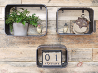 Set of 3 Urban Metal Shelves