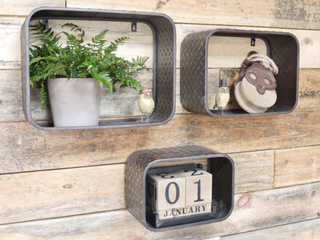Set of 3 Urban Metal Shelves