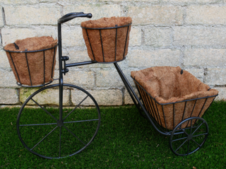 Metal Bicycle Planter