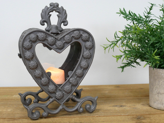Rustic Heart Shaped Candle Holder