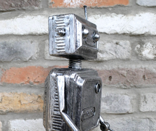 Bolt the Silver Metal Robot