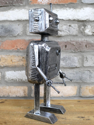 Bolt the Silver Metal Robot