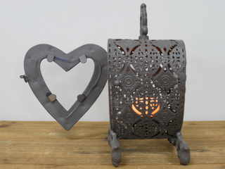 Rustic Heart Shaped Candle Holder
