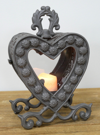 Rustic Heart Shaped Candle Holder