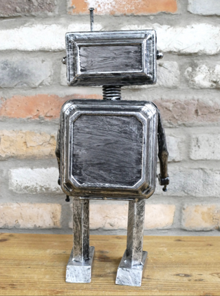 Bolt the Silver Metal Robot