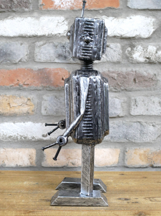 Bolt the Silver Metal Robot