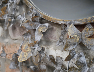 Large Butterfly Gold Mirror