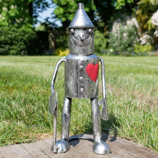 Pair of 2 Wizard of Oz Tin Man Garden Ornaments