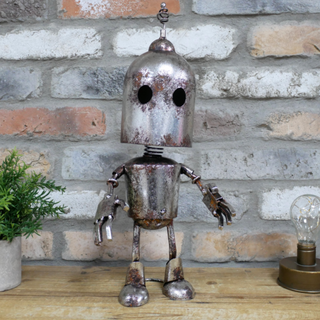Stanley the Silver Metal Robot