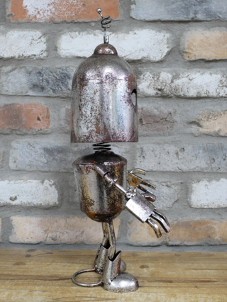 Stanley the Silver Metal Robot