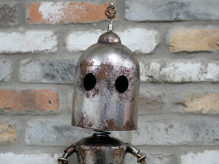 Stanley the Silver Metal Robot