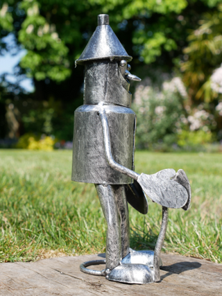 Pair of 2 Wizard of Oz Tin Man Garden Ornaments